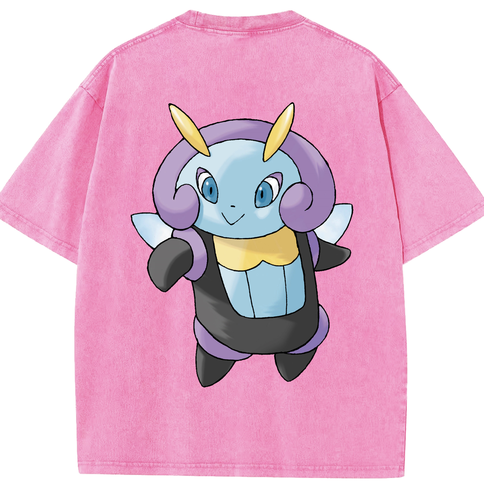 （画像用） ポケットモンスター Pokémon 綿100% ヴィンテージ風 半袖Tシャツ（背面プリント）